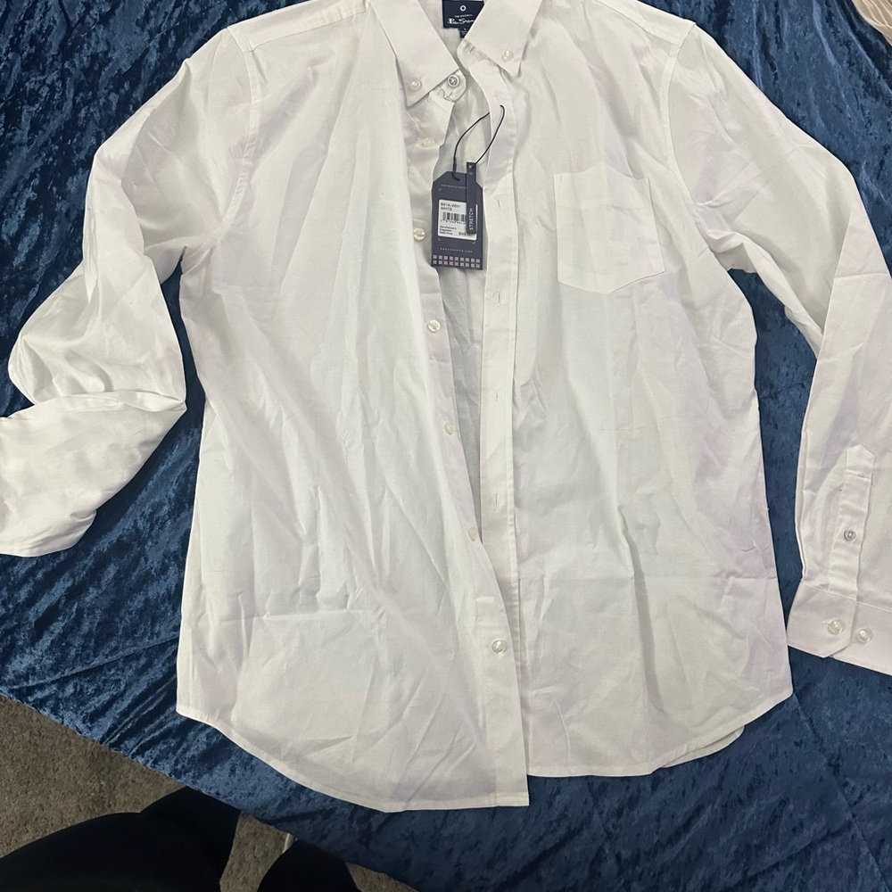 Ben Sherman Crisp White Button Down Shirt
